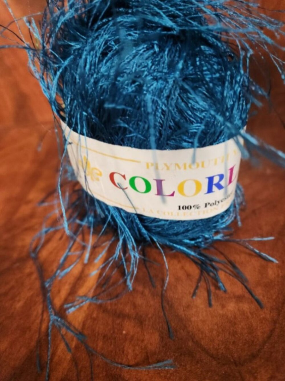 Plymouth "Colorlash" - One ball of lash yarn - bright blue